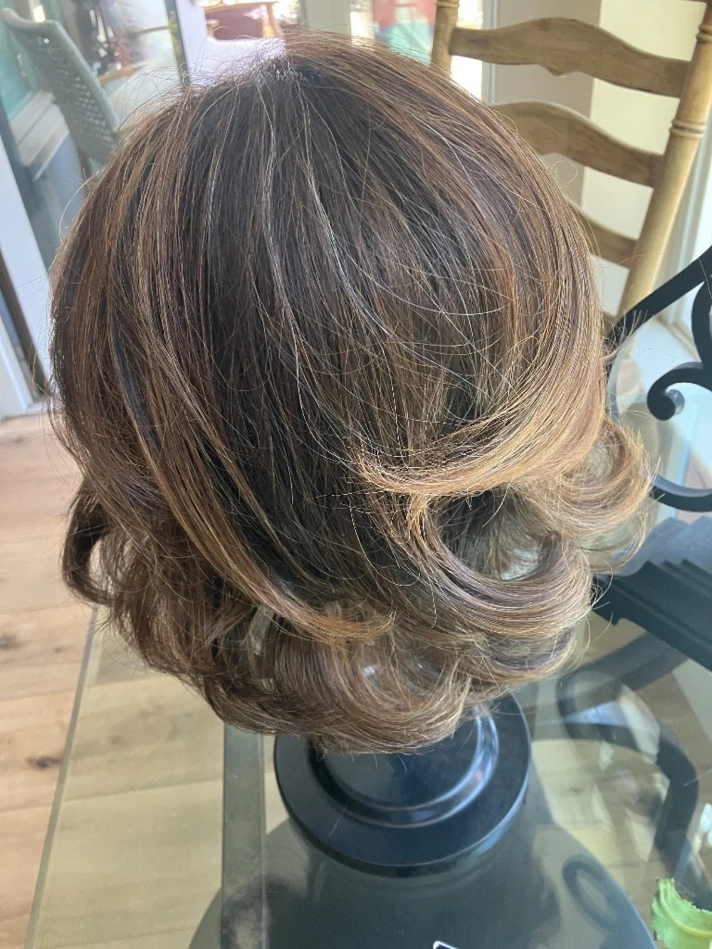 Raquel Welch Brown Highlighted Wig